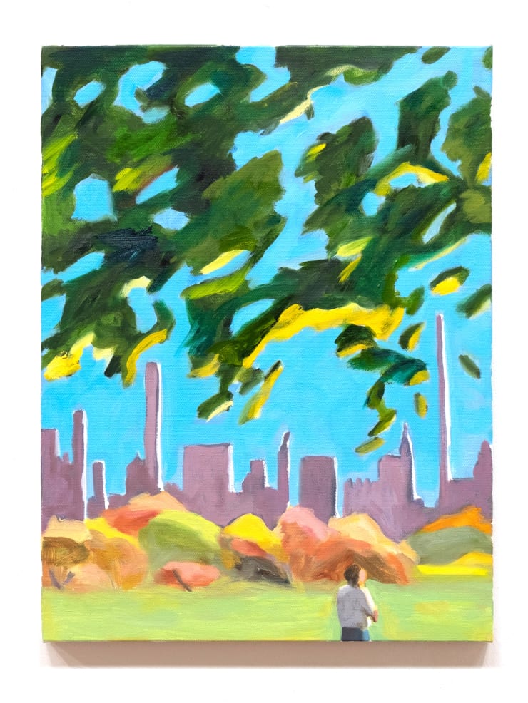 Maureen O'Leary, Tree and Tall Buildings, Central Park, 2023