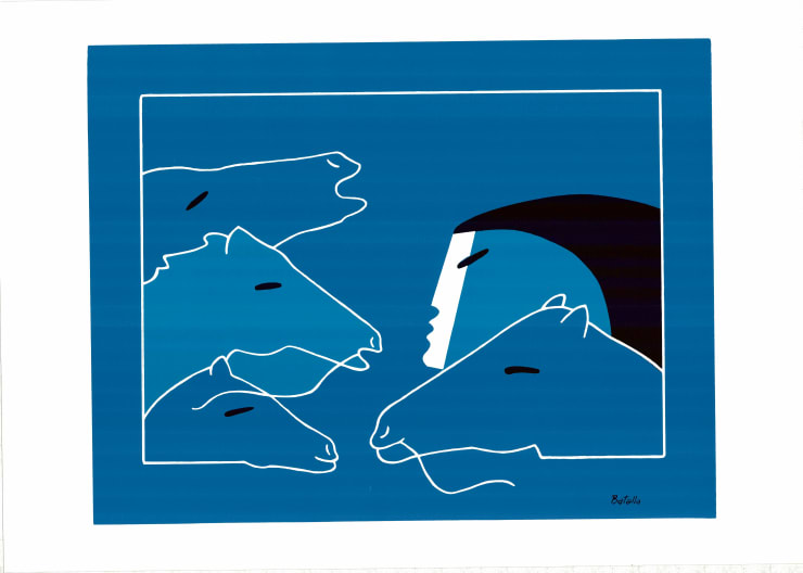 Miguel Angel Batalla, Caballos Liberados (en marron), 2021