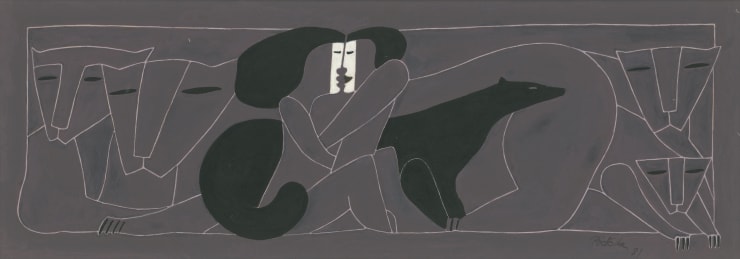 Miguel Angel Batalla, Human Wave Series IV (Grey), 1981