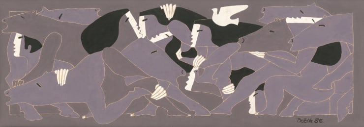 Miguel Angel Batalla, Human Wave Series VI (Grey), 1986
