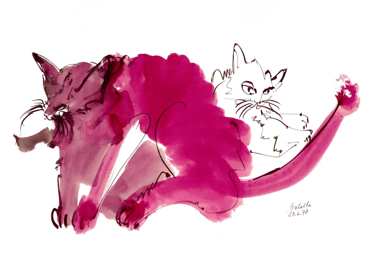Miguel Angel Batalla, Cat Ink Series III, 2022