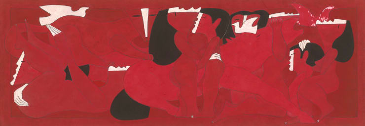 Miguel Angel Batalla, Human Wave Series VII (Red), 1989