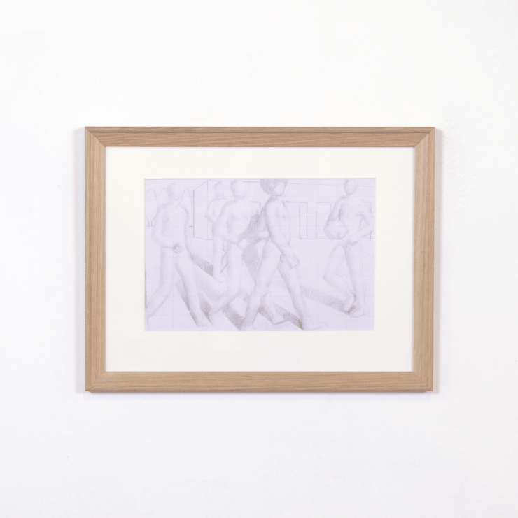 Kofi Perry, Compositional Drawing for the Kiln Master, 2024