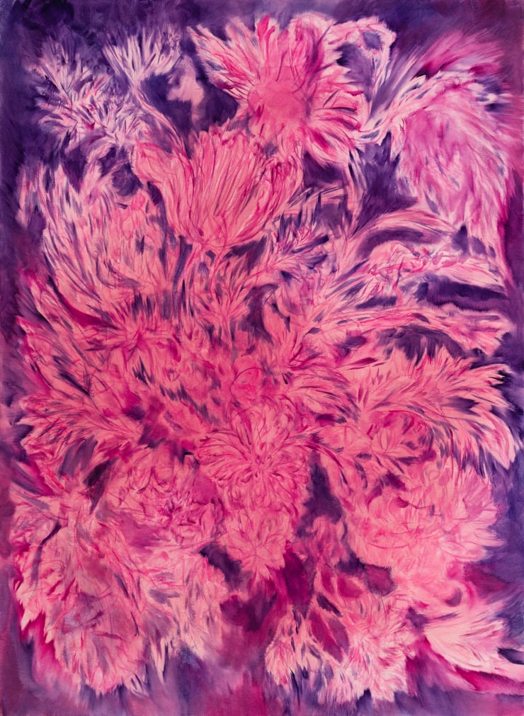 Shahrzad Jahan, Untitled From «Bouquets of Glimmering Flowers in Fading Vases Over Frames», 2023