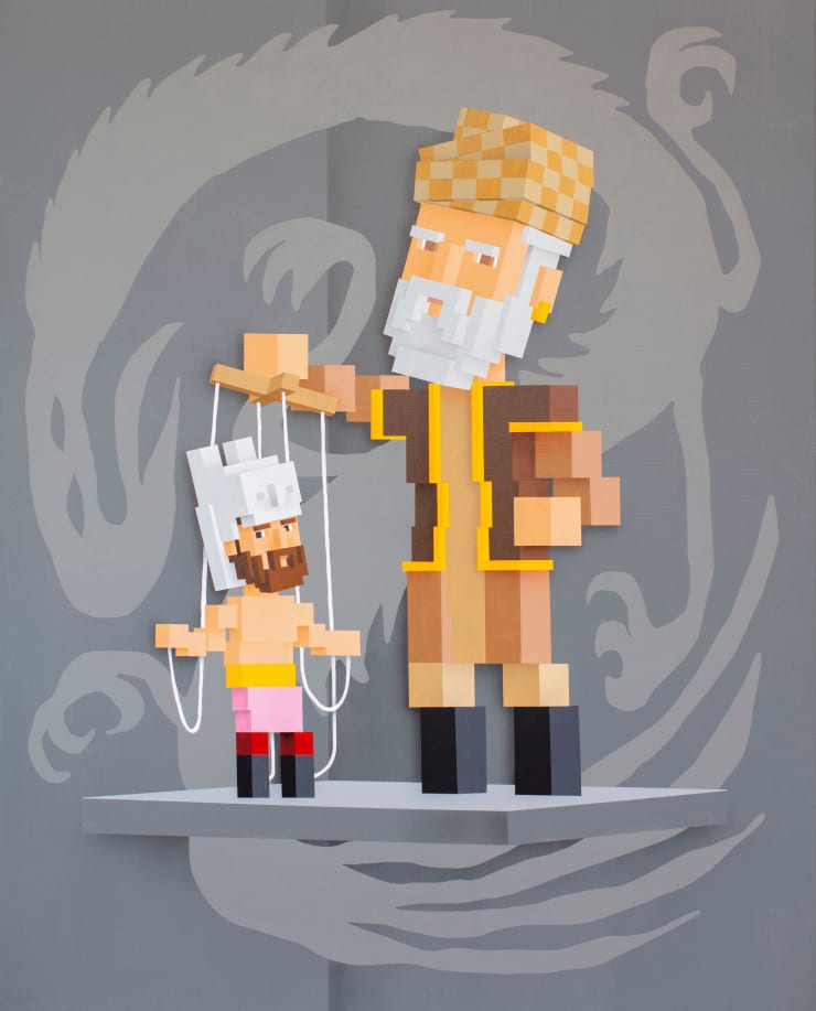 Sepand Danesh, “Ferdowsi and the Parietal Eye” from the Army of Blind series, 2023