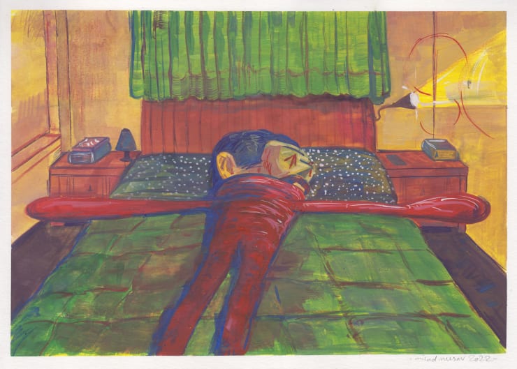 Milad Mousavi, Broken Artist Sleeps Alone, 2022