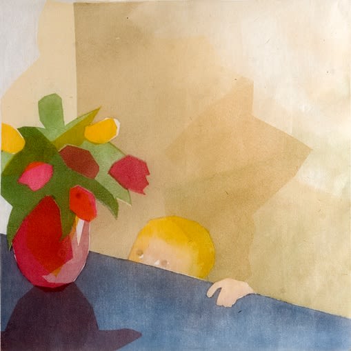 Thijs met Tulpen