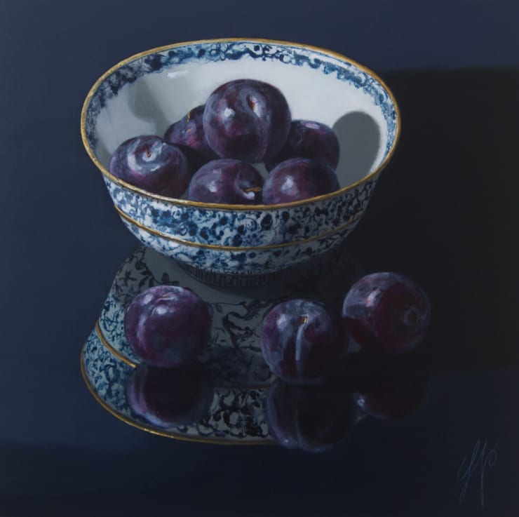 Sasja Wagenaar, Black Plums in Blue