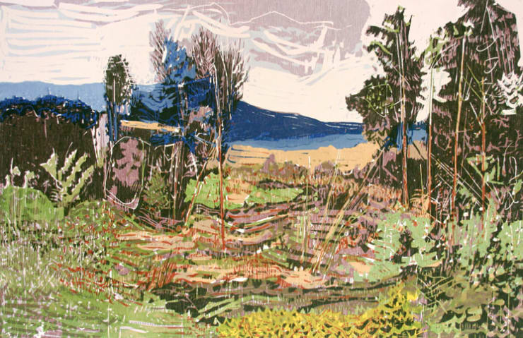 Vincent van Ojen, Landschap met Naaldbomen