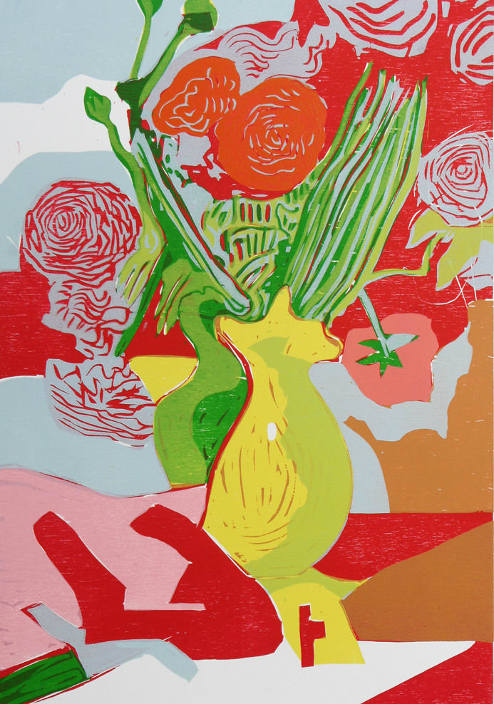 Vincent van Ojen, Gele vaas met Bloemen
