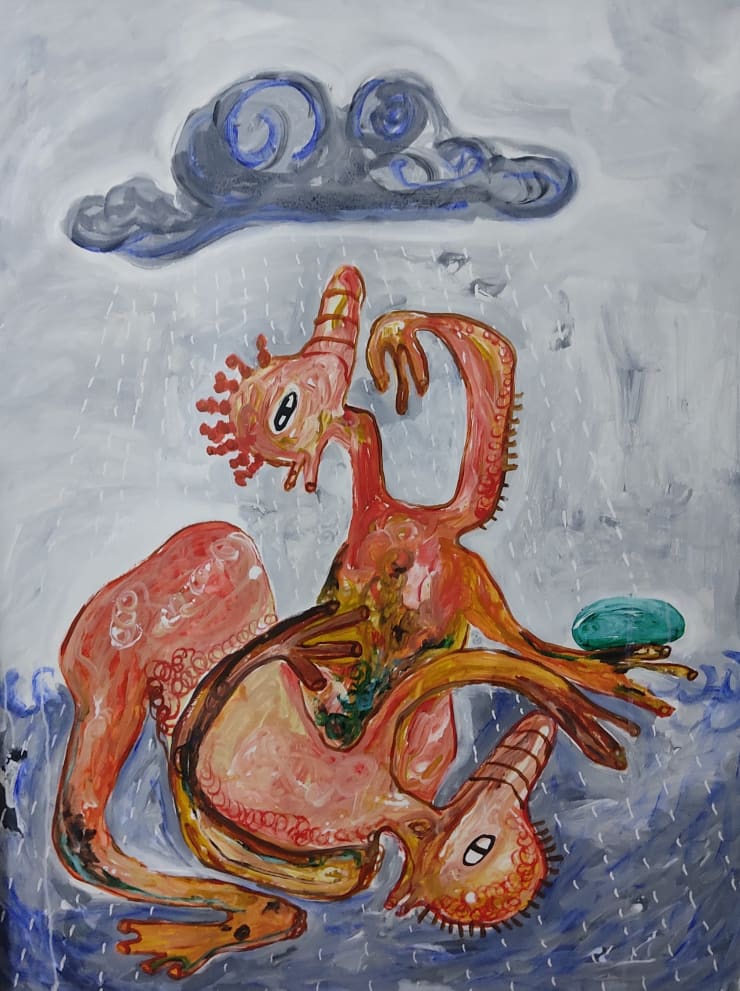 William Bakaimo, Baignade sous l'orage, 2023