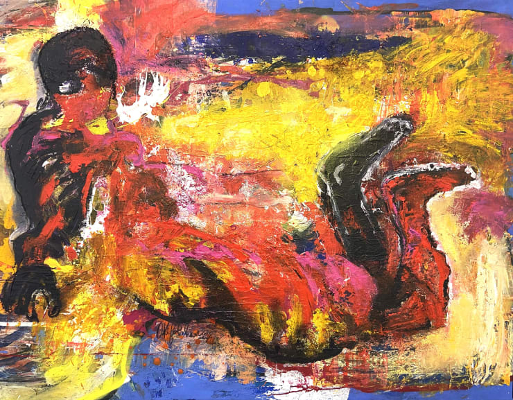 RAFIY SMITH OKEFOLAHAN, Le bain à la mer, 2024