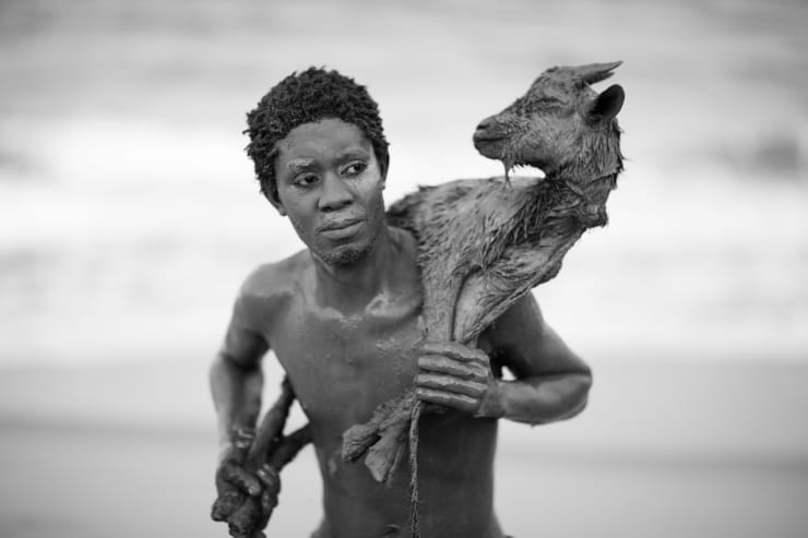 Mário Macilau, A boy with a goat, Faith series, 2018