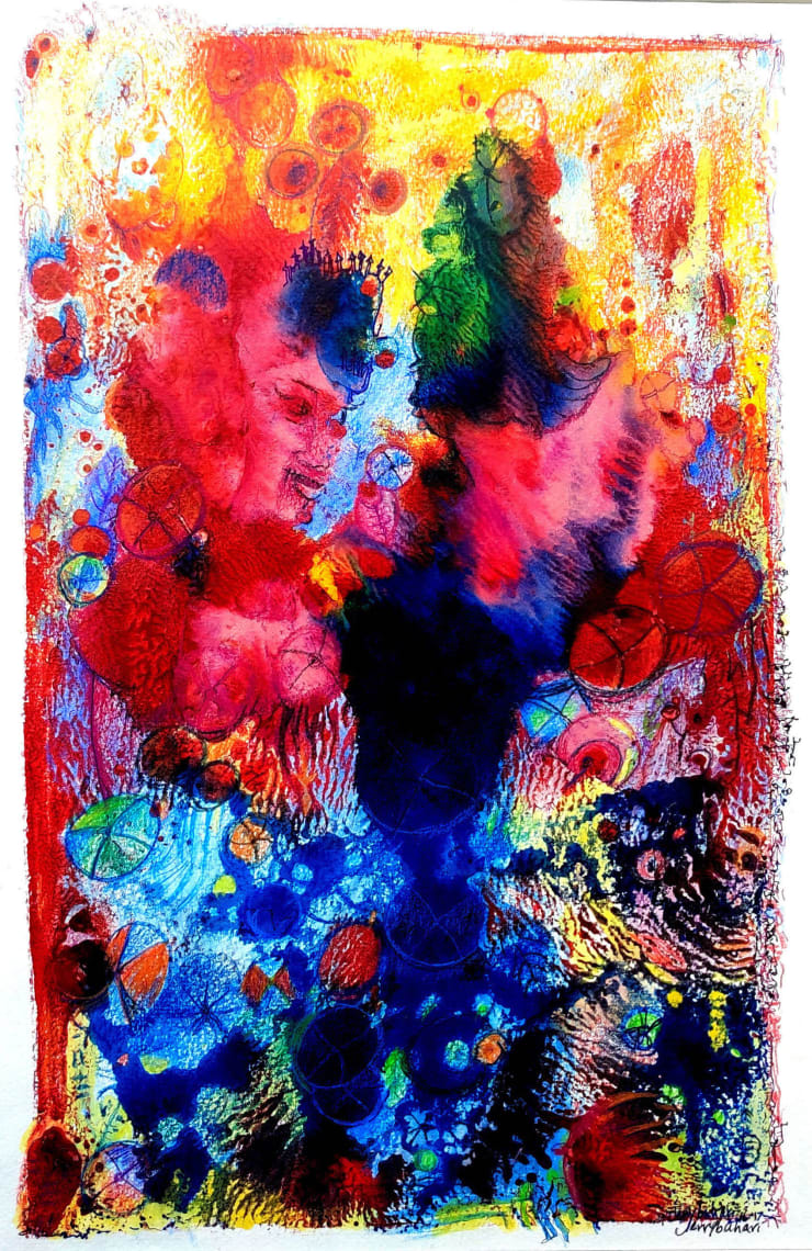 Jerry Buhari, Princess in a garden , 2016-17