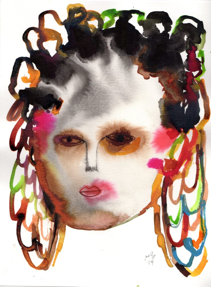 Wole Lagunju, Woman I, 2020