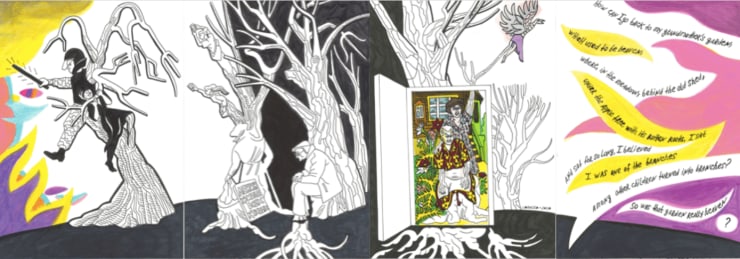 Frozen Poetry: Grandmother's Garden (Polyptych), 2020
