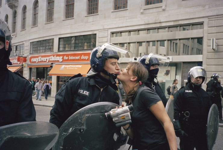 Vinca Petersen, Riot Cop Kiss, 1997