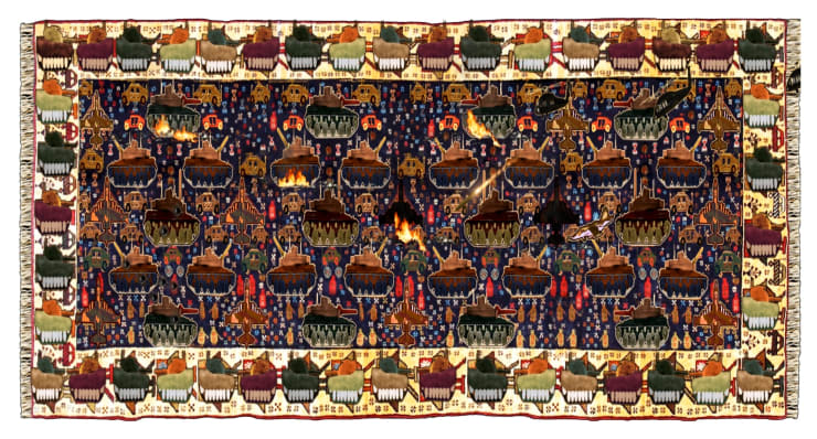 Nevet Yitzhak, War Rug #3, 2014
