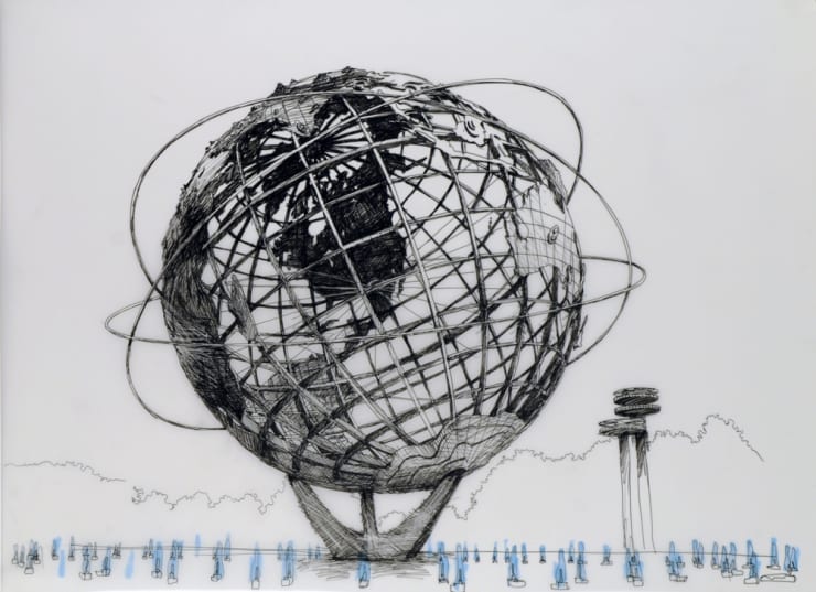 Deborah Aschheim, Unisphere (I See in My Mind Mom in Front of it looking like JackieKennedy), 2009