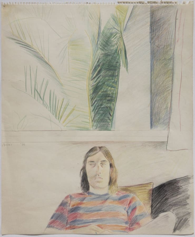 Patrick Angus, Portrait of Don Saban, 1976
