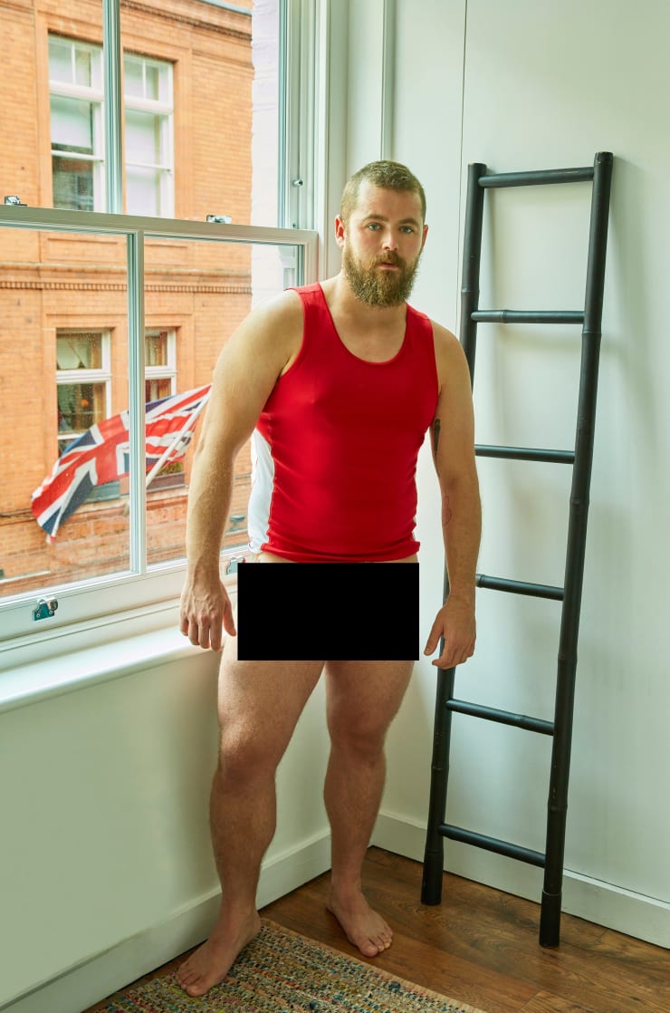 Blake Little, Andrew with Flag, London, 2019