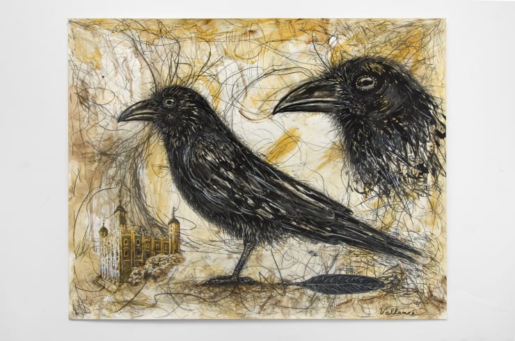 Jeffrey Vallance, Tower Raven (Corvus corax), 2016