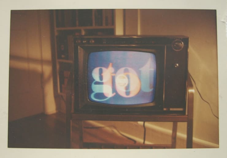 William Eggleston, Untitled (TV with "Got To Get RCA" Letters on Screen), 1967