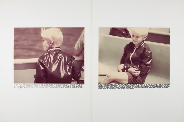 Richard Prince, Minding Him (Boy on a Ferry), 1976