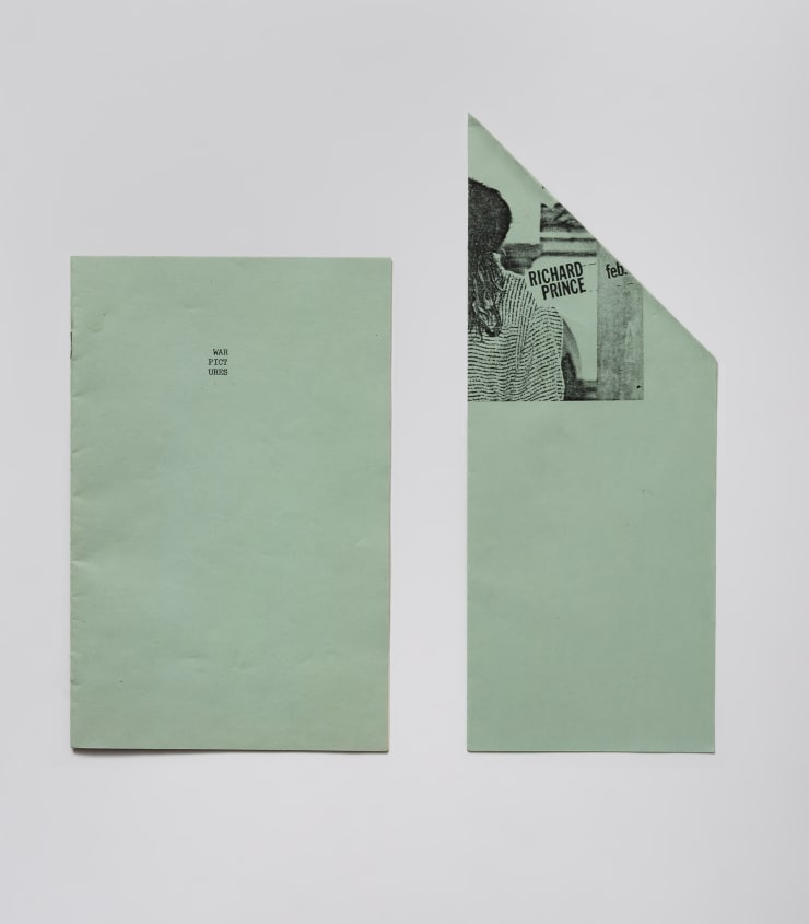 Richard Prince, War Pictures Pamphlet and Exhibition Flyer, 1980