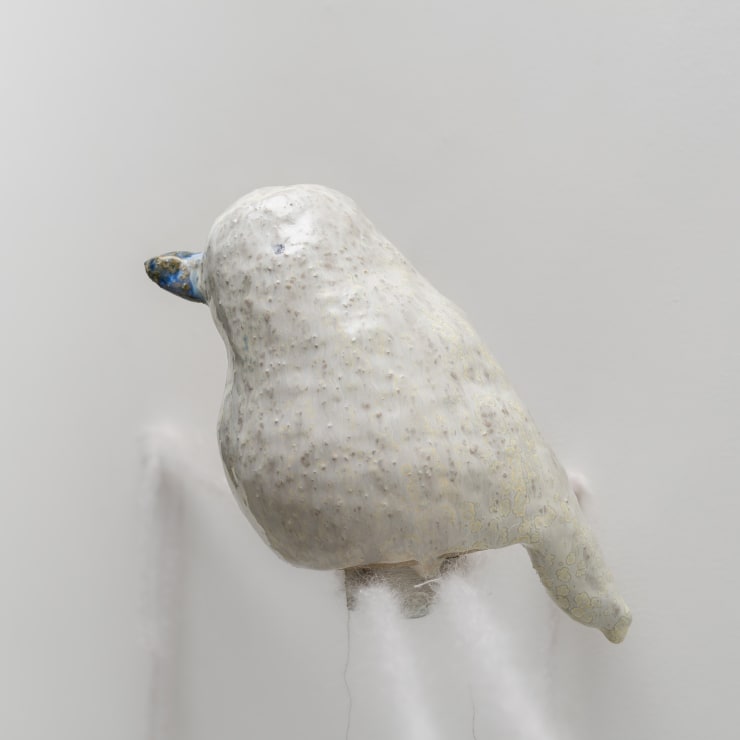 Sunwoo Jung Bird 01, 2024 Glazed ceramics, nut, epoxy resin 18.5 x 10 x 20 cm 7 1/4 x 4 x 7 7/8 in
