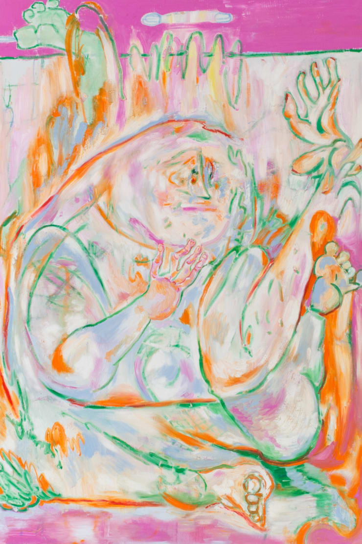 Seonjeong Wang I am not called (cold) you, 2023 Oil on canvas 144 x 96 cm 56 3/4 x 37 3/4 in