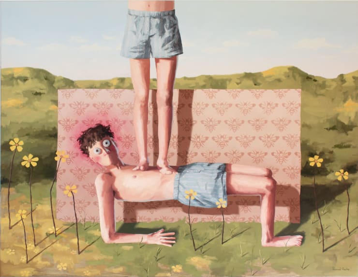 Pascual Ovalle, Dos personas en el exterior (Two people outside), 2024