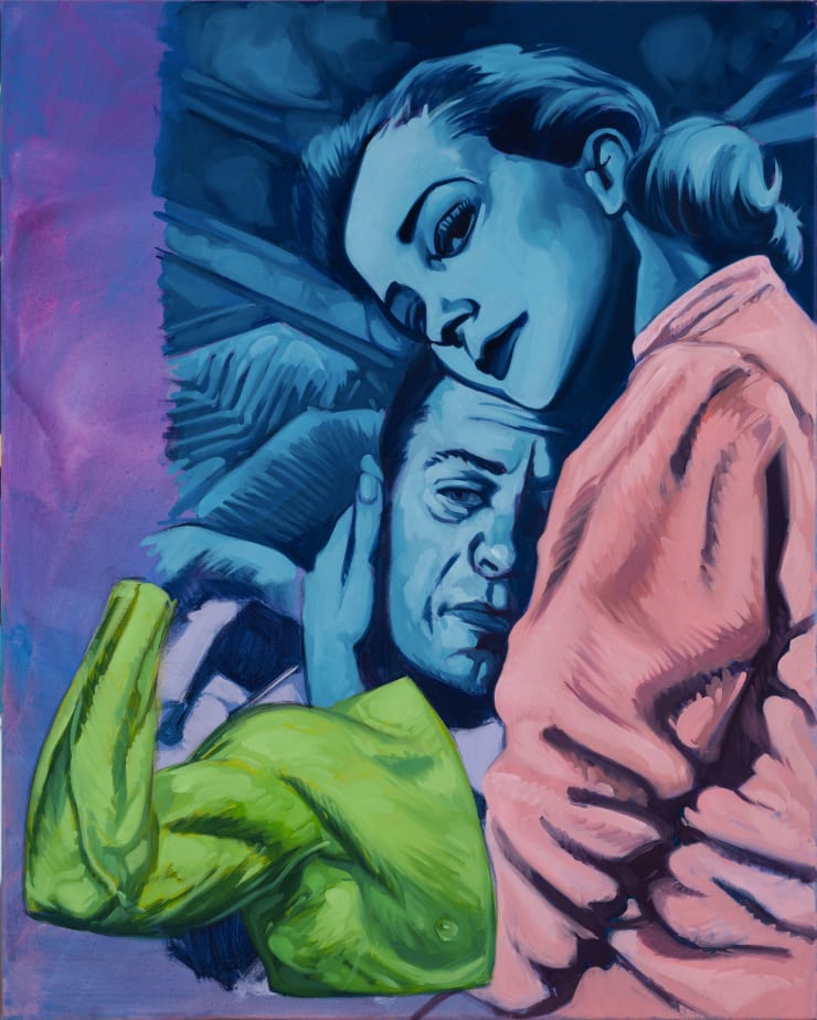 César Gabler Premio de consuelo (I can read between the lines), 2023 oil on canvas 100 x 80 cm
