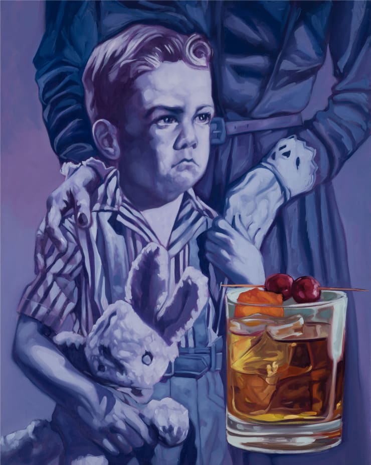 César Gabler Un lugar extraviado (Please don´t talk about me when i´m gone), 2023 oil on canvas 100 x 80 cm
