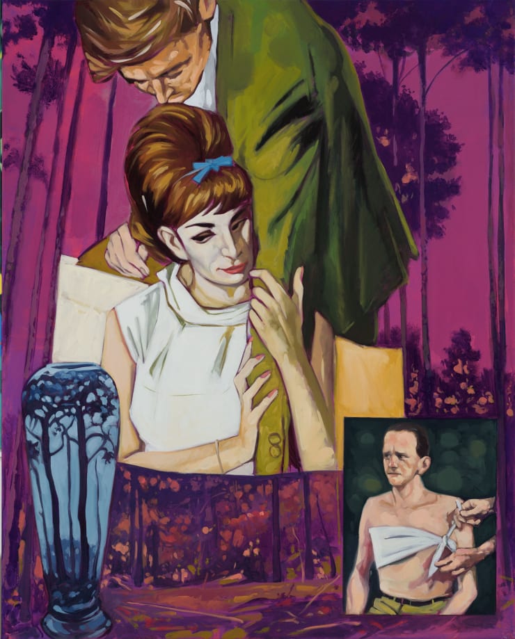 César Gabler La vacía piel de los sueños (The lonely autumn trees), 2023 oil on canvas 100 x 80 cm