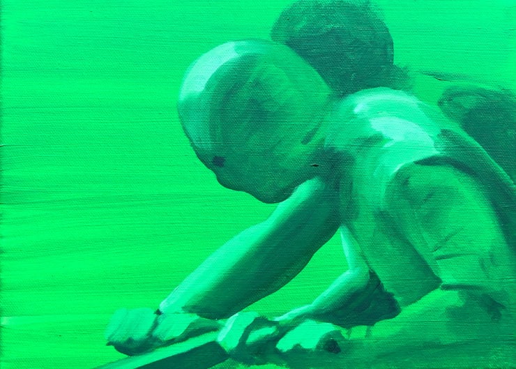 André Strahinja Motocicleta, 2022 Óleo sobre tela 25 x 30 cm