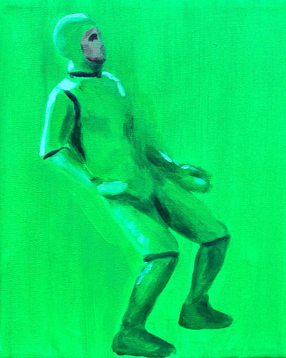 André Strahinja Robot I, 2022 Óleo sobre tela 20 x 25 cm