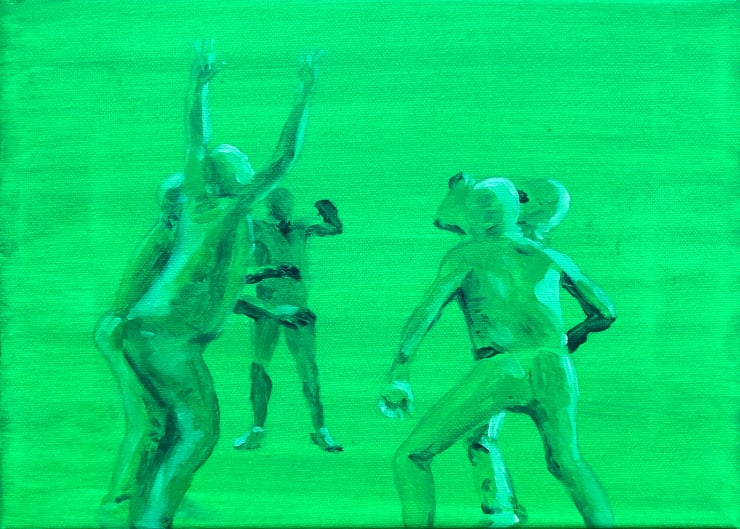 André Strahinja Space Jam, 2022 Óleo sobre tela 30 x 25 cm