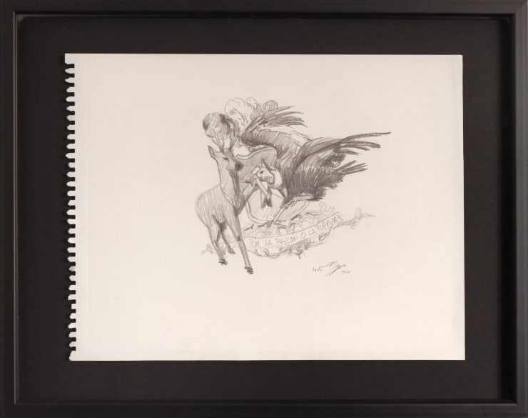 Norton Maza Estudio III (Study III), 2016 Graphite on paper 35 x 43 cm