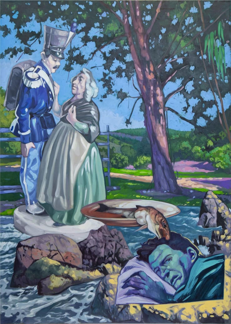 César Gabler Mis Cenizas Volarán Más Lento Que Tu Olvido (Please Don´t Talk About Me When I’am Gone), 2024 oil on canvas 140 x 110 cm
