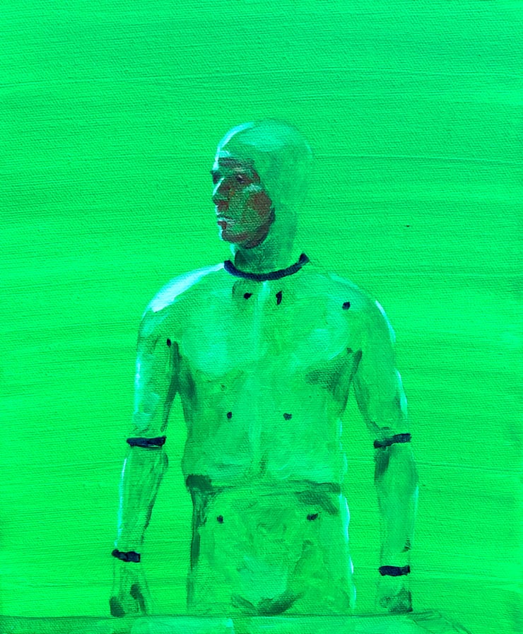 André Strahinja Robot II, 2022 Óleo sobre tela 25 x 30 cm