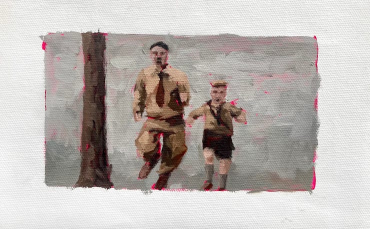 Pascual Ovalle Jojo Rabbit, 2023 Oil on canvas 16 x 23 cm