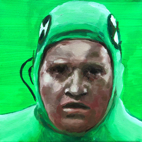 André Strahinja Tweedledee I, 2022 Óleo sobre tela 20 x 20 cm