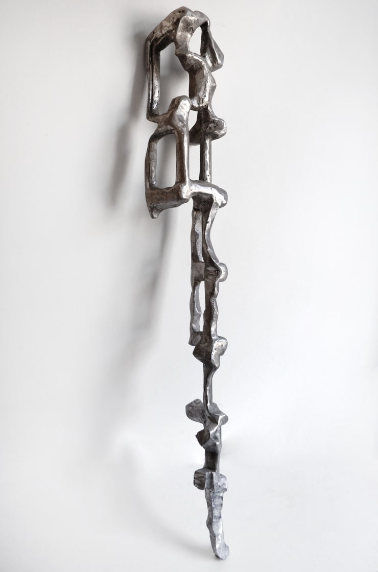 Macarena Cuevas Arqueología No. 2 (Archaeology No. 2), 2024 Cast aluminum with lost mold 105 x 14 x 14 cm