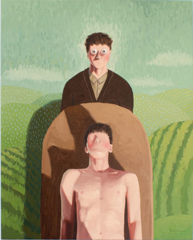 Pascual Ovalle CIE-11 MG24 temor a enfermar - 1 (ICD-11 MG24 fear of Illness – 1), 2024 Oil on linen 100 x 80 cm