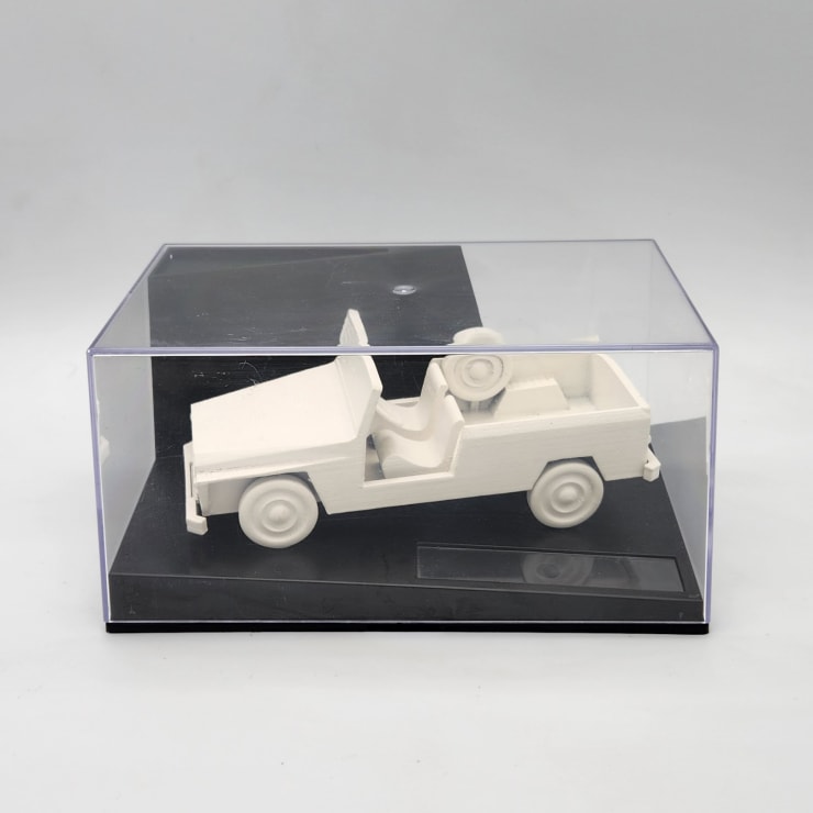 Alfredo Da Venezia Estudio 2 - Yagán caja, 2022 Impresión 3d PLA con caja de acrílico 20,5 x 13,5 x 10 cm