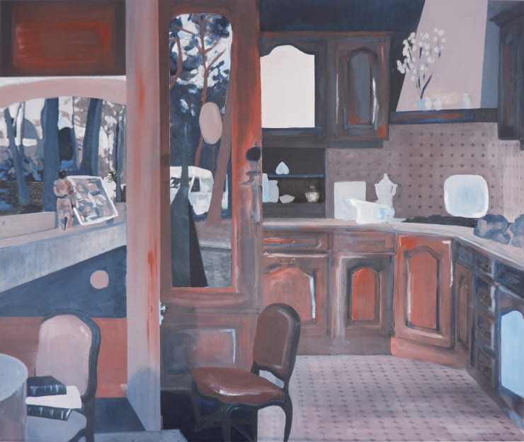 Fernanda Alcalde Quimérico, 2023 Acrílico sobre tela impresa 85 x 100 cm