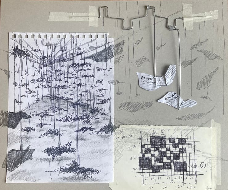Fernanda Gutiérrez Boceto Pórtate bien, como Dios manda, 2013 Técnica mixta sobre cartón piedra 43 x 50 cm