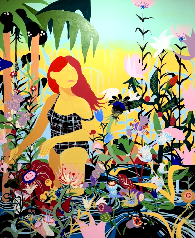 Big Flower lady, 2022