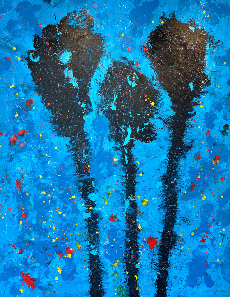 Jorge Luis Santos, Tres Flores Azules, 2022